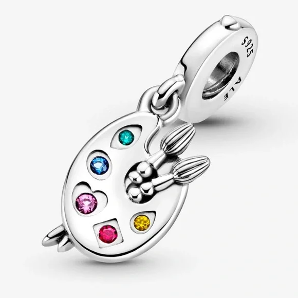 Artist's Palette Dangle Charm - Picture 2 of 7